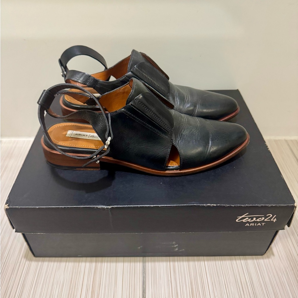 Ariat Two24 Black Leather Women’s Sling-Back Shoes